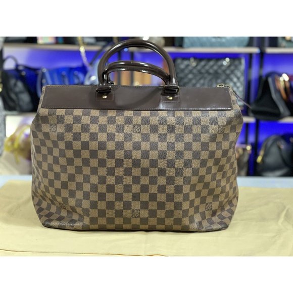 LOUIS VUITTON France 15" Damier Travel Compact Duffle Carryall Cabin Size Bag - Picture 2 of 12